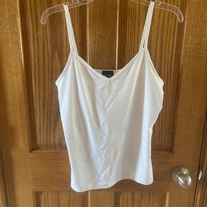 Elegant White Camisole Top Large